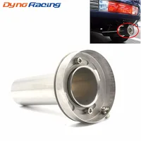 Silenciador de escape cromado inoxidable para coche, Universal, ajustable, 85mm, 3,5 ""/98mm, 4'' /110mm, 4,5'', BX 101073