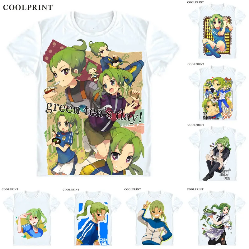 

Мужская футболка Coolprint Midorikawa Ryuuji Inazuma Eleven Ares no Tenbin, Повседневная футболка премиум-класса с принтом, рубашки с коротким рукавом