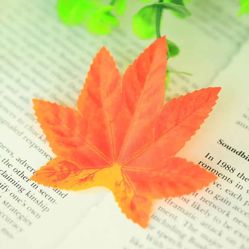 5 ชิ้น/ล็อตที่มีสีสันใบเมเปิ้ลผ้าไหมผ้า Leaf Vivid ฤดูใบไม้ร่วงใบไม้ร่วงพื้นหลังการถ่ายภาพ Props INS ฉากหลังอุปกรณ์เสริม