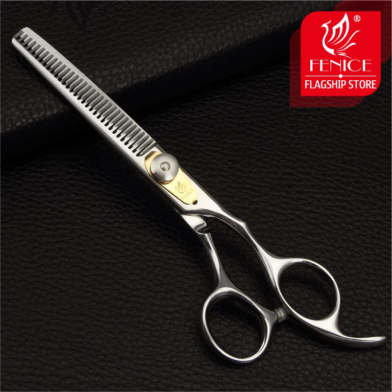 Fenice Professional 6.0 inch pet dog grooming scissors set cutting+thinning shears thinning rate about 25%-30%