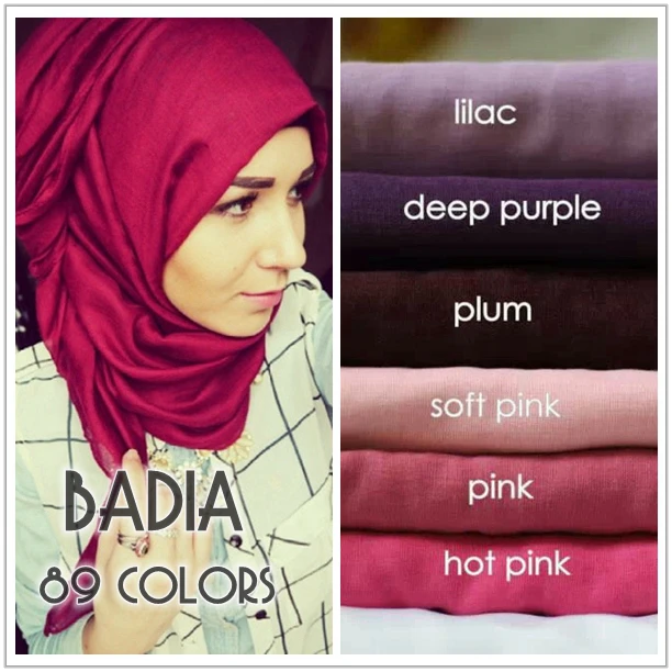 80*180cm one piece Women Foulard Basic Solid Maxi Shawls Head Wraps Soft Long Islamic Muslim Viscose Plain Hijabs Scarf