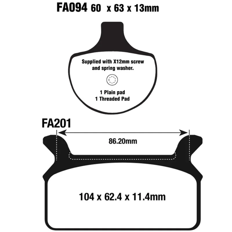 Motorcycle Brake Pads Front Rear For HARLEY DAVIDSON Touring FLHR FLHCI Road King Classic 1994 1995 1996 1997 1998 1999