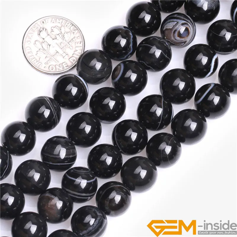 10mm 14mm Round Sardonyx Agates Beads Natual Agat Stone Beads DIY Loose Bead For Jewelry Making Beads,Strand 15\