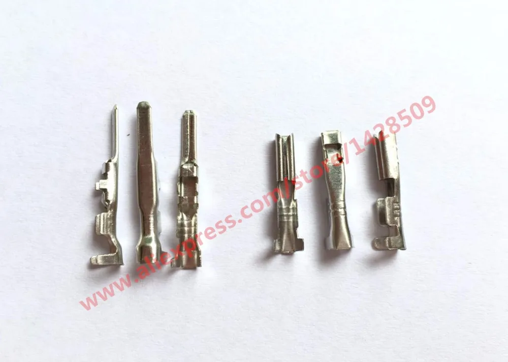 100 Pcs Car Connector pin automobile crimp terminal Female And Male For 6180-2181 6187-2171