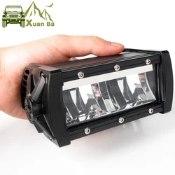 9D Lens Single Row Led Light Bar Offroad For 12V 24V Uaz ATV SUV Truck Motorcycle Faros 4x4 Off road Driving Work Barra Lights