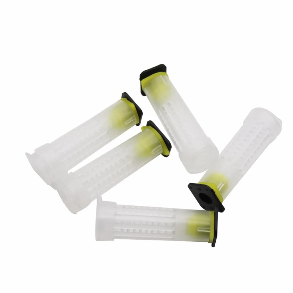 100 Sets Bee Equipment Queen cage 7.6cm 2.6cm diameter The new beekeeping equipment Insects tools wholesale Bee feeder