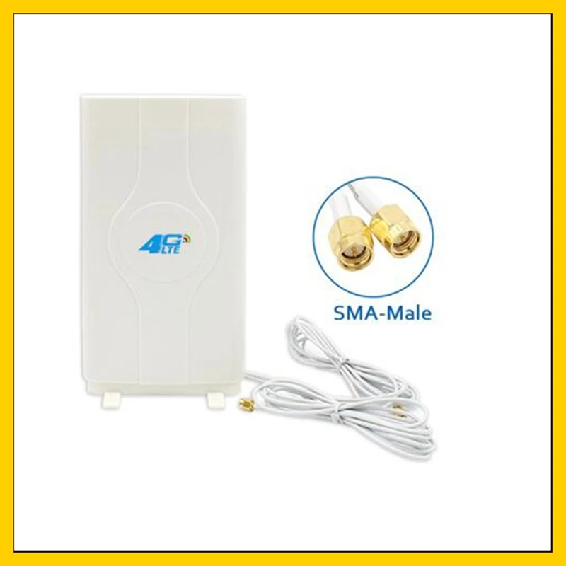 Indoor high gain 88dbi  4G LTE MIMO Antenna with 2m cable double Connector SMA-male for huawei ZTe 3g 4g router