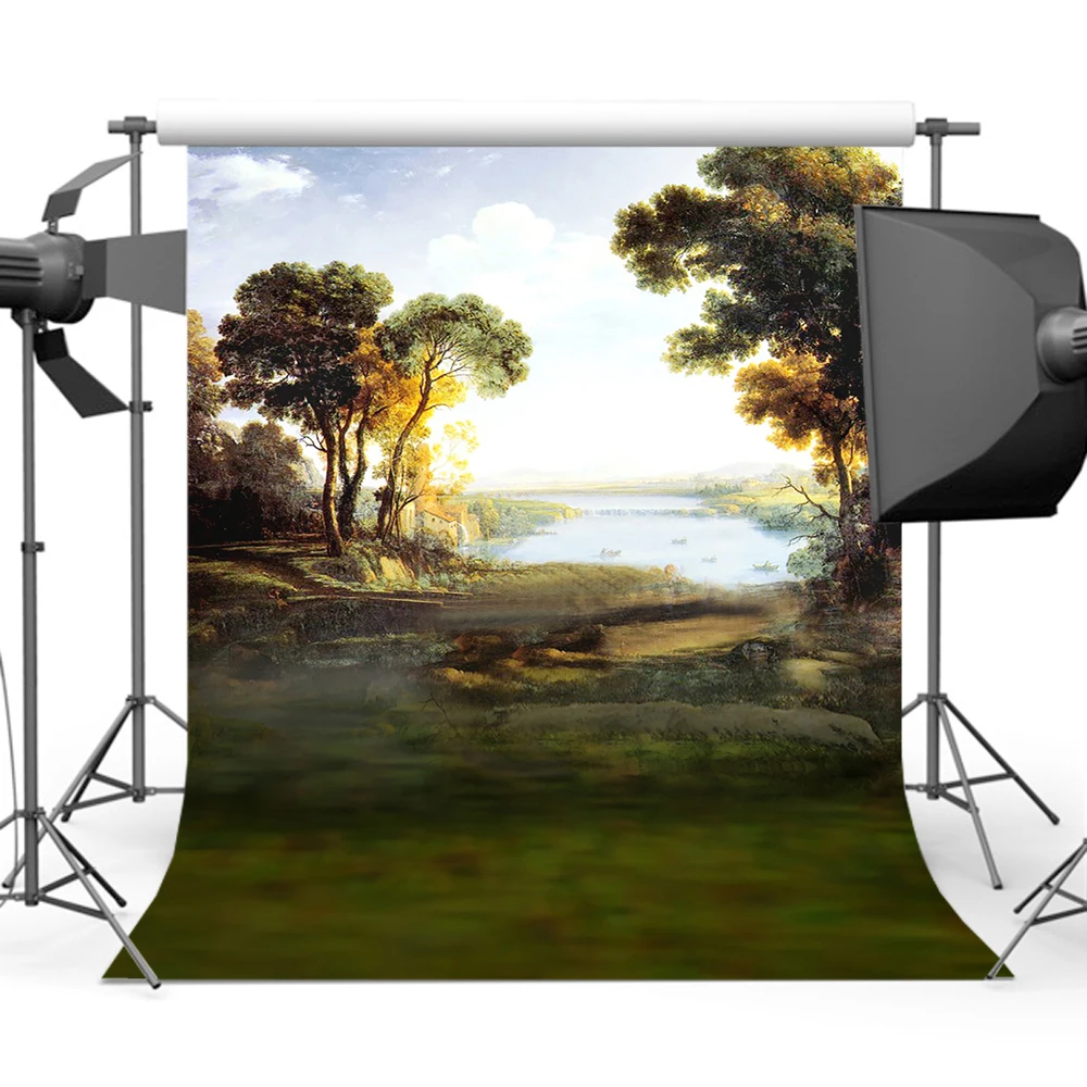 

Nature Old Master Background for Photography Oil Painting Retro Scenery Backdrop for Photographers Studio Photo Booth