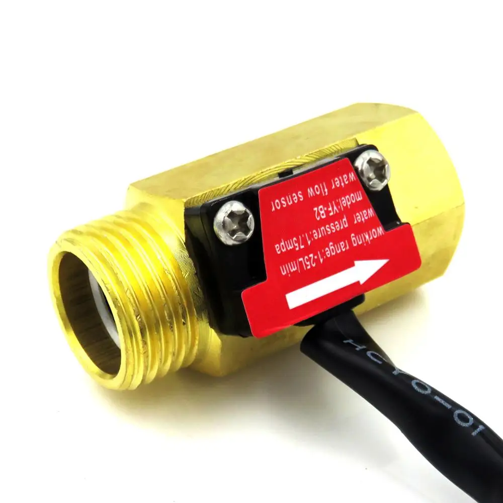 YF-B2 iSentrol Hall Effect Flow Sensor Water 1-25L/min BSP G1/2\