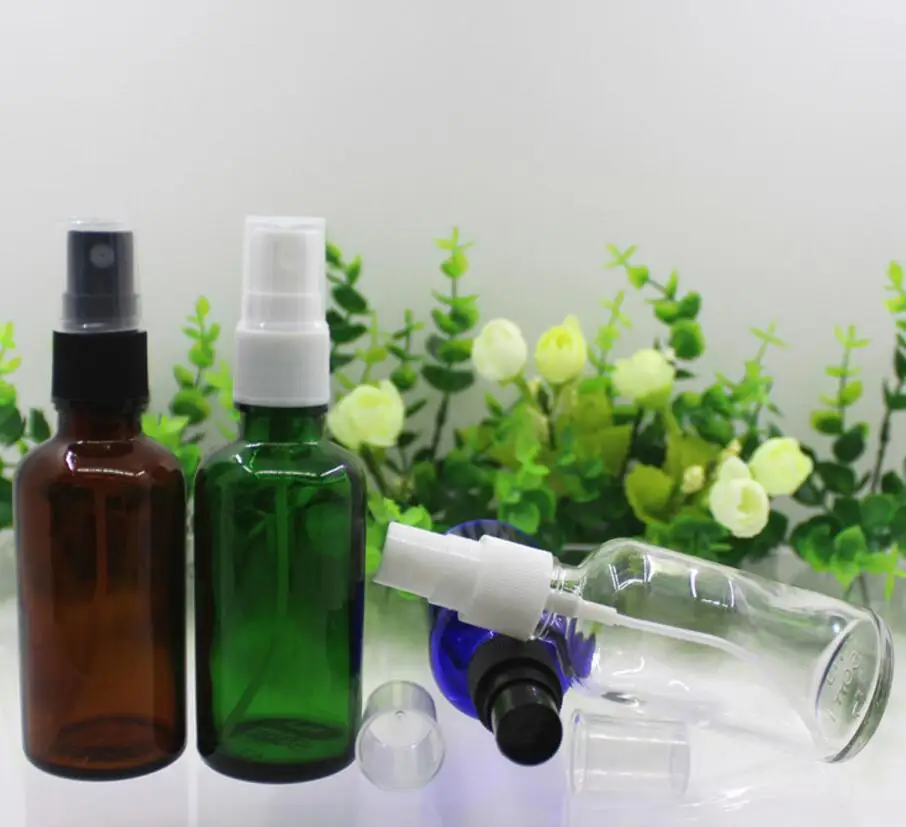 200pcs 50ml Spray Multicolor Bottles Perfume Fine Mist Sprayer Make Up Container with Atomizer Pump