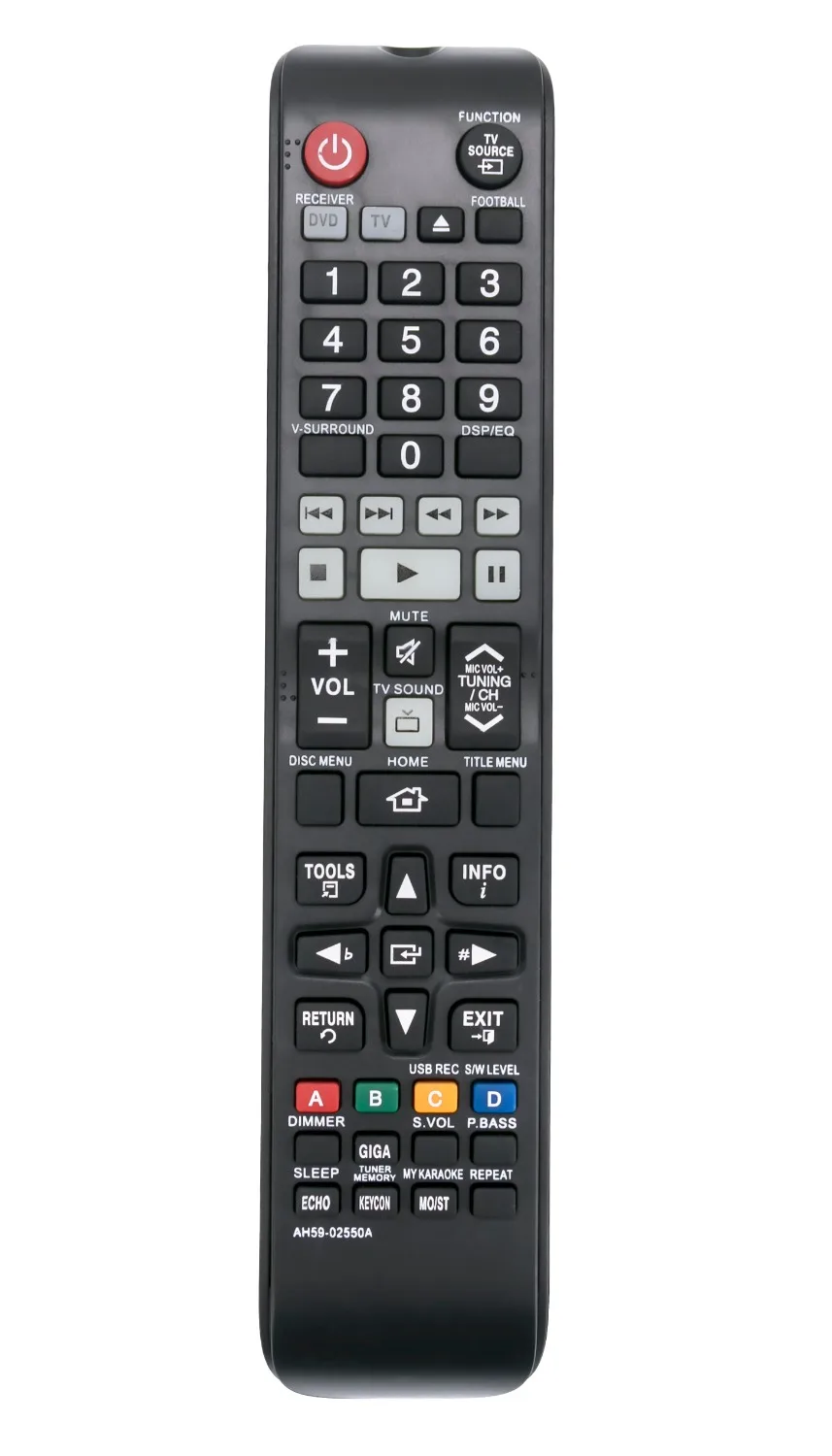 

New AH59-02550A Replace Remote for Samsung Home Theater HT-F453HK HT-F450K HT-F453K HT-EM45CZA