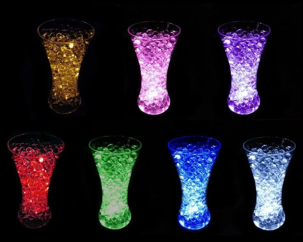 Wedding Table decoration LED Battery light Waterproof light Submersible LED Light With Remote Control for LED wedding decor