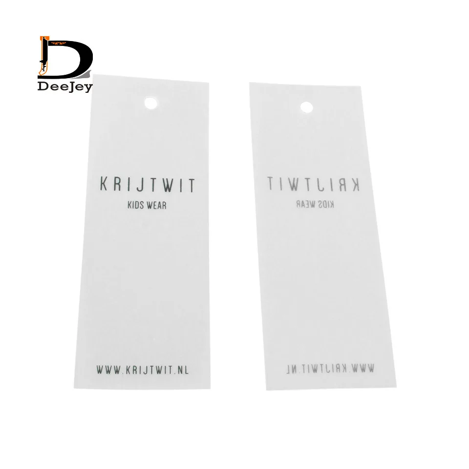 Custom printed 135gsm sulphuric acid paper tag semi transparent high class hanging tags for garment accessories 1000pcs lot