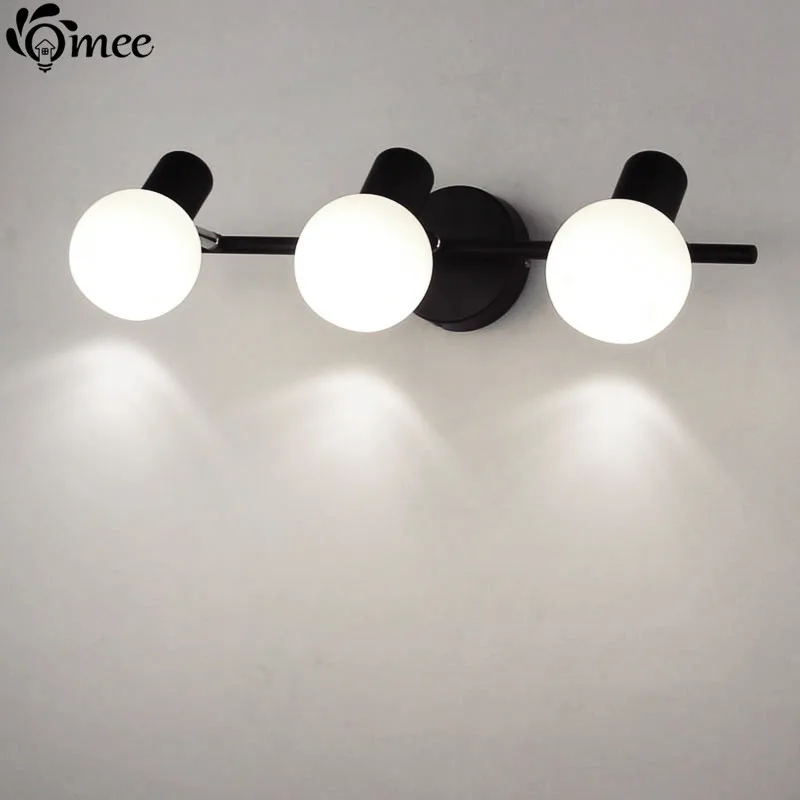 Bathroom led Wall Lamp black white Home adjust Mirror light Fixtures Hotel toilet Lights cabinet Traditional WC wall lamps Light