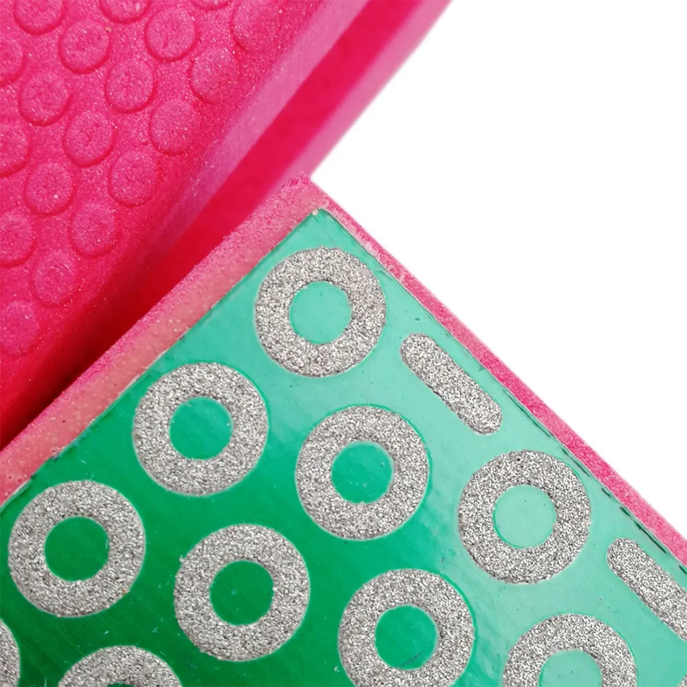 DIATOOL 2 pcs Disadur Berlian Tangan Polishing Pad 90X55 MM Grit #200 Busa Keras Beragun Tangan Pad