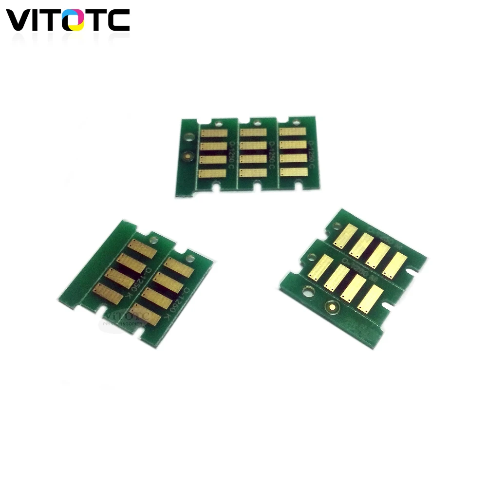 4X Toner Reset Chips Compatible For Dell 1250 1250C 1350 1350CNW 1355CN 1355CNW Toner Color Laser Printer Cartridge Refill Chips