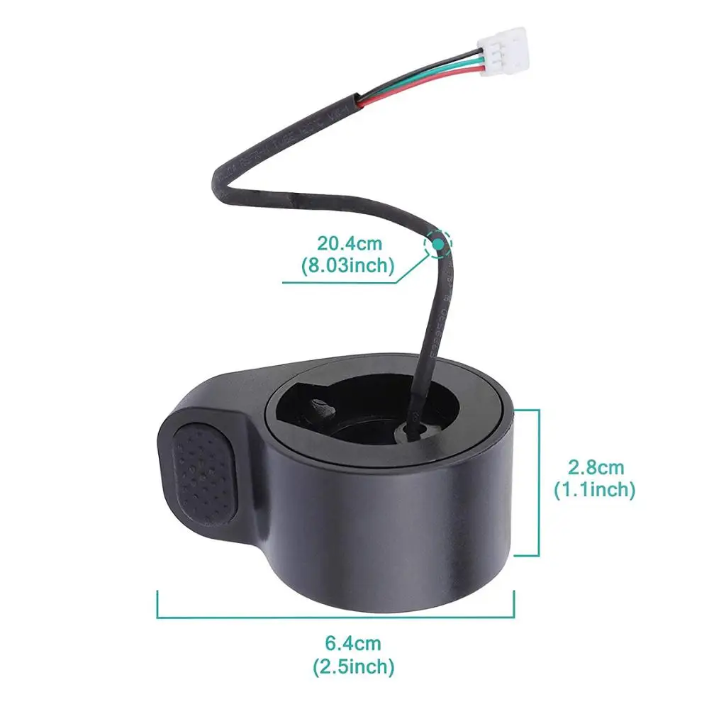 Electric Scooter Dial Thumb Throttle, Throttle Speed Control, Accelerator for XIAOMI MIJIA M365, Replacement Parts