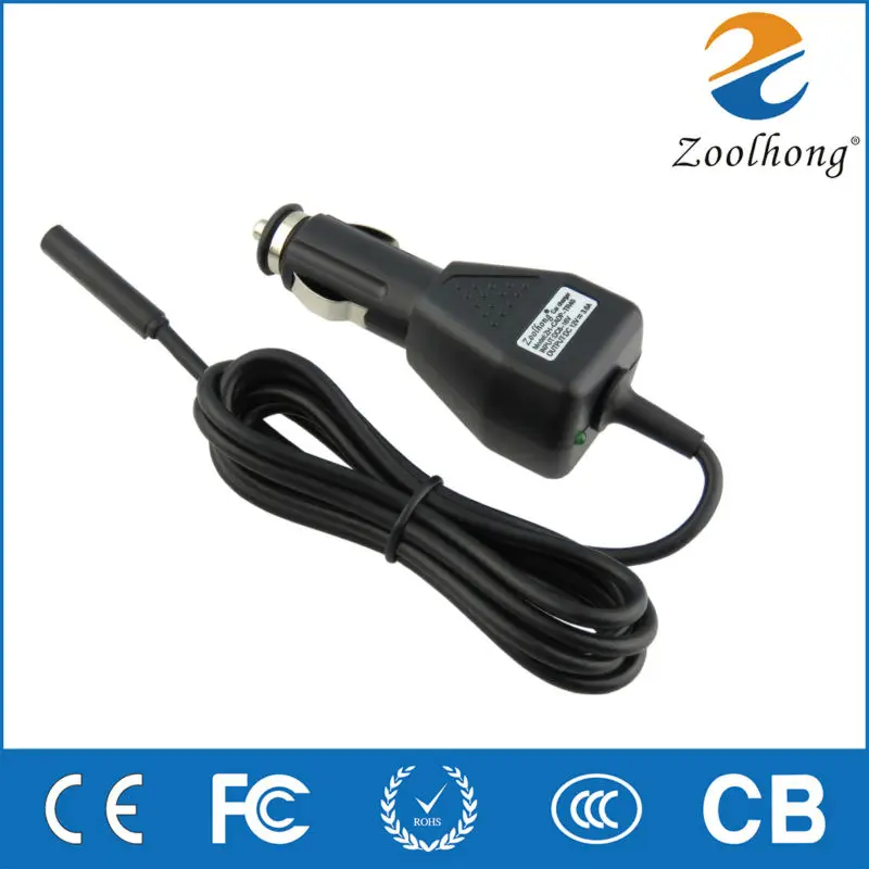 

12V 3.6A Laptop Tablet Car Charger Power Adapterfor Microsoft Surface Pro 1 2 10.6 for Surface Windows 8 Surface RT Pro2