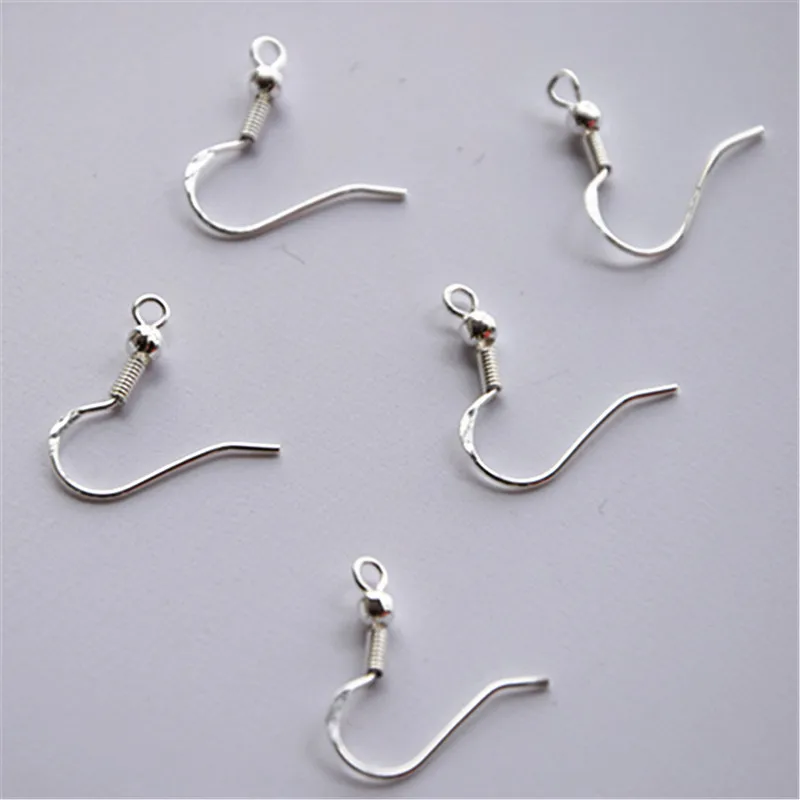 

Wholesale 200PCS Lot 18mm 925 Sterling Silver Earring Hooks Ball Jewelry Accessory Findings Ear Wire