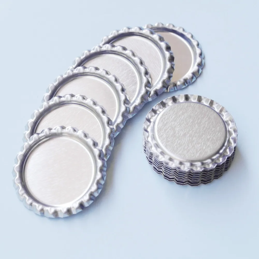 100sets 1'' Flat Silver Bottle Caps Bottlecaps With Round Clear Epoxy Sticker For DIY Jewelry Crafts Hairbow Necklace Pendants