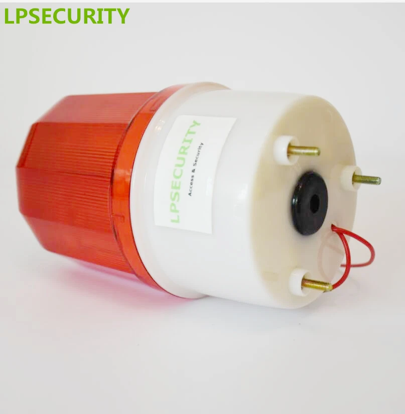 220V Buitenalarm, 220V Rode LED-waarschuwingslichten Akoestische Sirene Roterend Zwaailicht Noodstroboscooparmlicht Akoestische Optiek Alarmsysteem