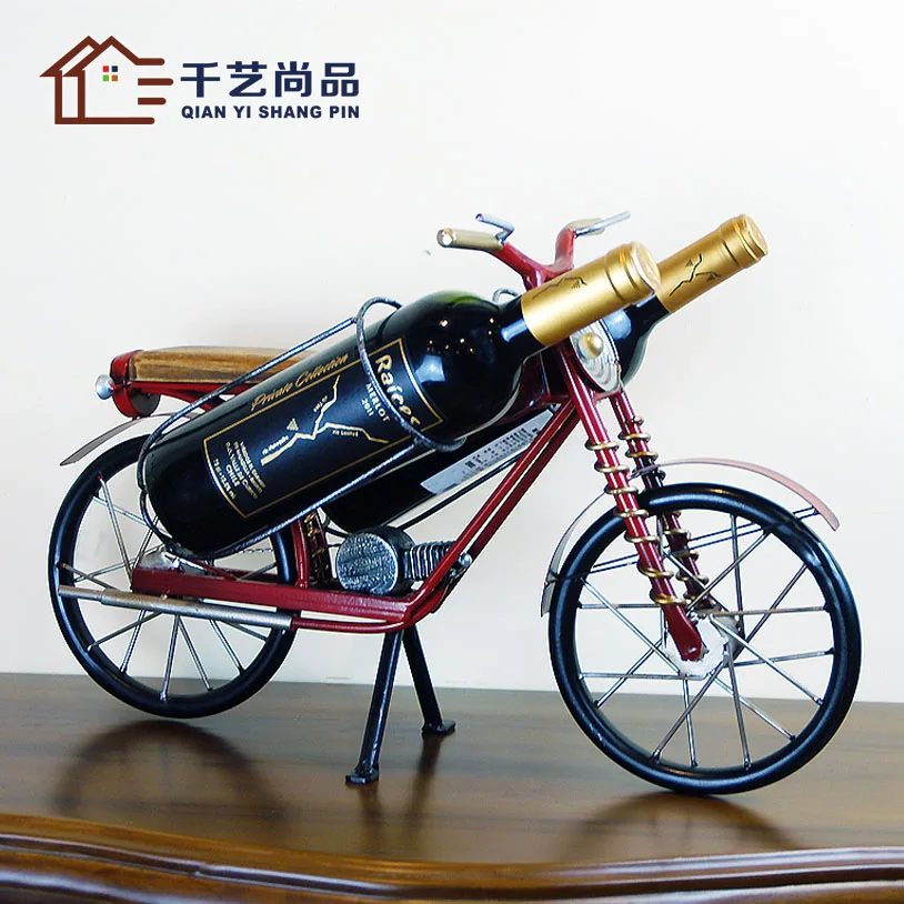 American living room motorcycle wine rack, European style of the ancient ornaments imitation jewelry decoration wedding props ba