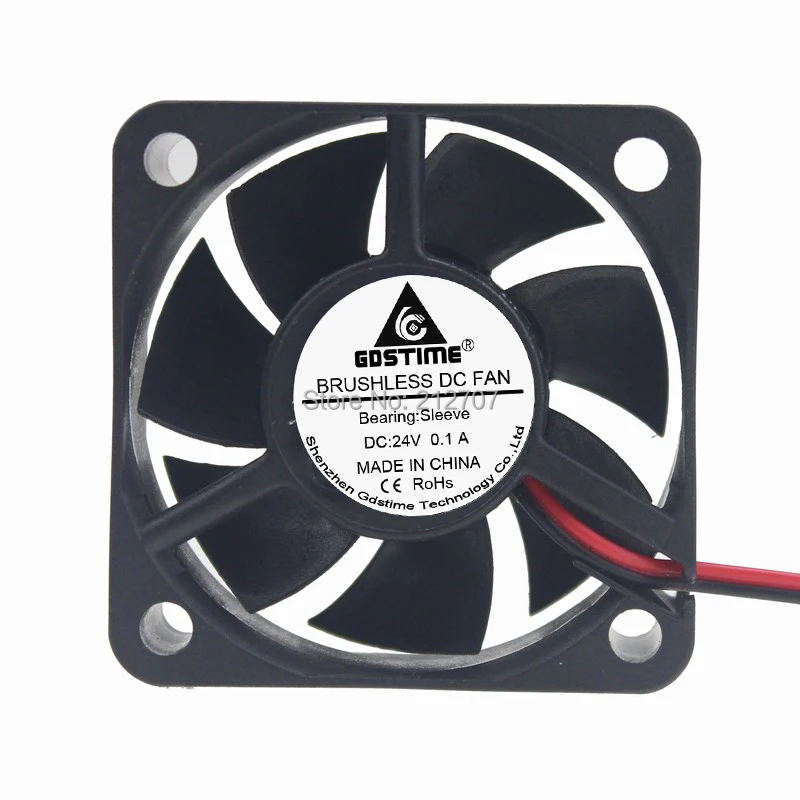 20PCS/LOT Gdstime Brushless DC Cooling Fan Motor 5020 24V 2Pin 50X50X20mm 50mm 5cm