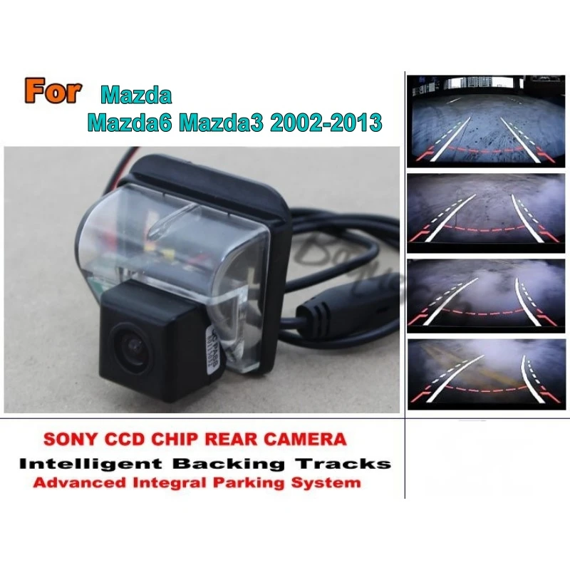 

For Mazda 6 Mazda6 Mazda 3 Mazda3 Sendan Smart Tracks Chip Camera / HD CCD Intelligent Dynamic Parking Car Rear View Camera