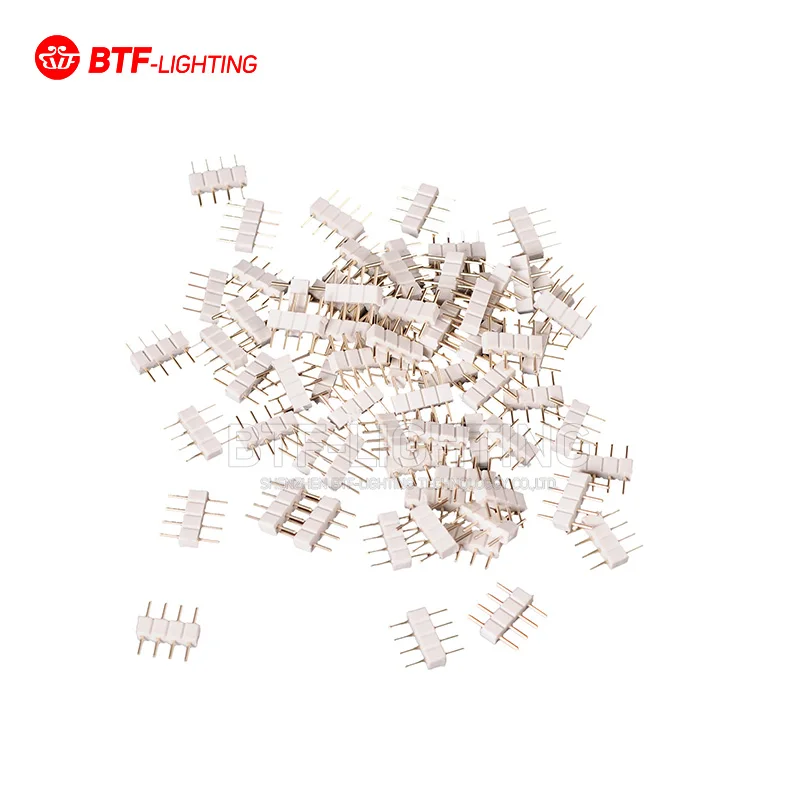 100 pcs 4pin/5pin RGB Needle Connector for 5050 2835 3528 RGB RGBCW RGBWW Led Strip Light 4pin 5pin RGB Led Connector