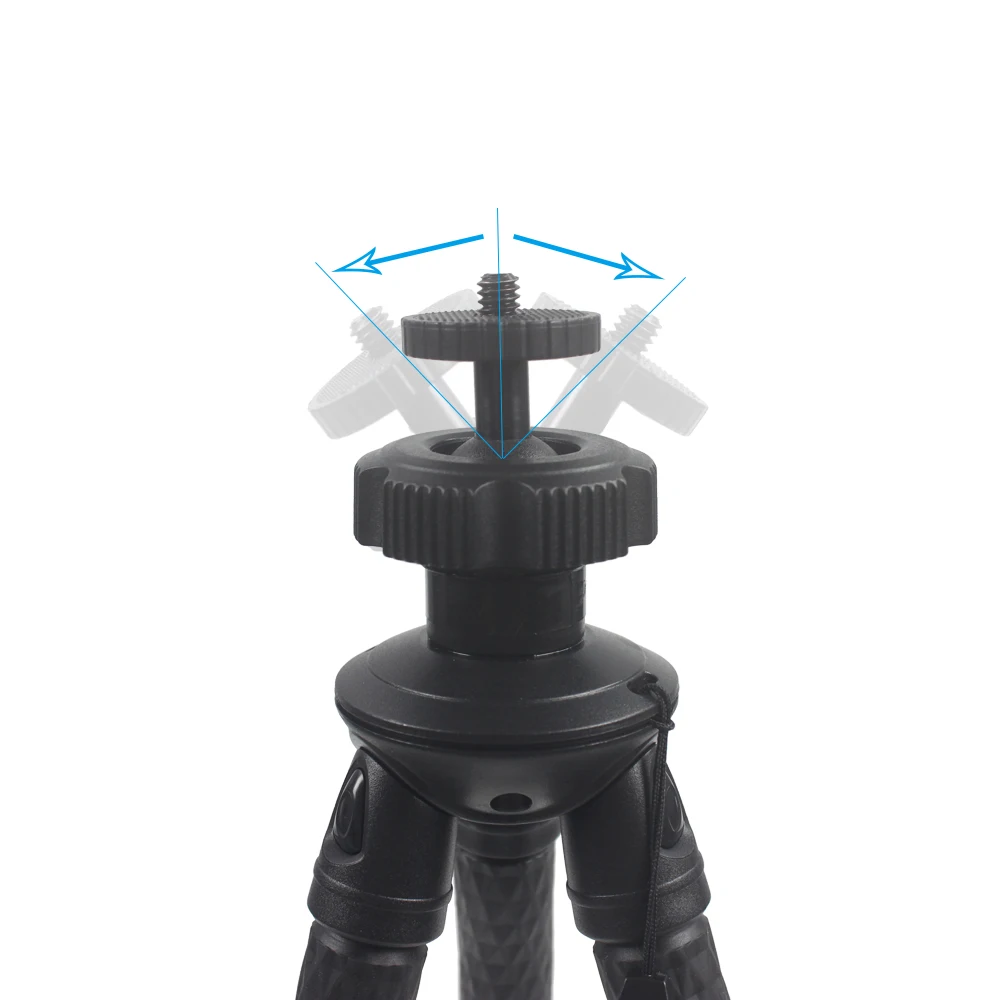 유연한 알루미늄 문어 삼각대 360 파노라마 볼 헤드 폰 홀더, 아이폰 니콘 캐논 DSLR 카메라 고프로 히어로 6 5 4