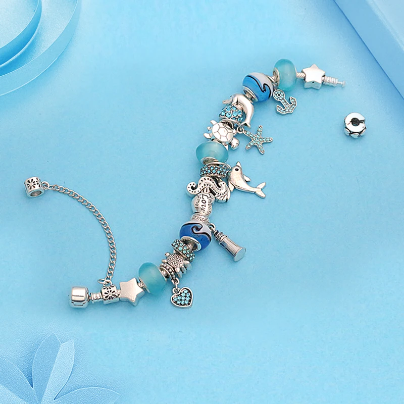 Classic Dolphin Charm Bracelets & Bangles for Women, Gift