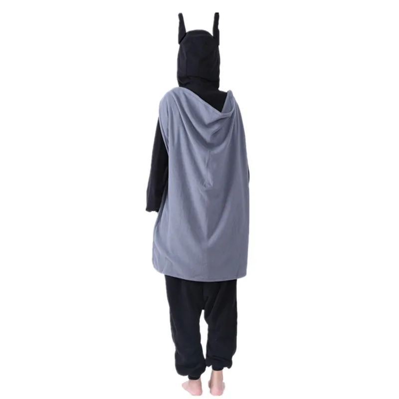 Mulheres e homens Polar Fleece Kigurumi Pijama, Super Bat Herói, Cartoon Onesies, Halloween, Carnaval, Mascarada, Festa