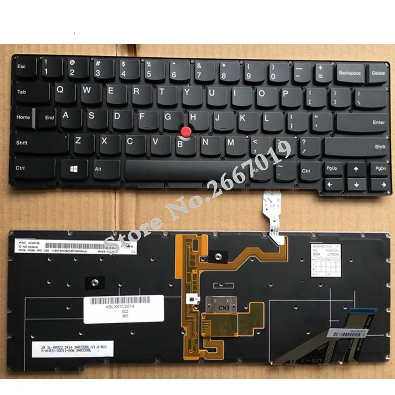 English NEW Laptop keyboard with backlit for lenovo for thinkpad X1C 2014 x1 For carbon gen 2 type 20A7 20A8 us