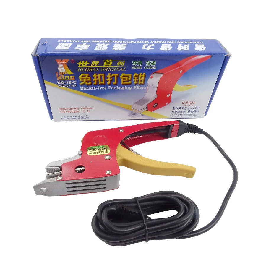 1 cái Điện Đóng Đai manual sealless thiết bị công cụ PP dây đeo sưởi ấm hàn bao bì carton niêm phong packer