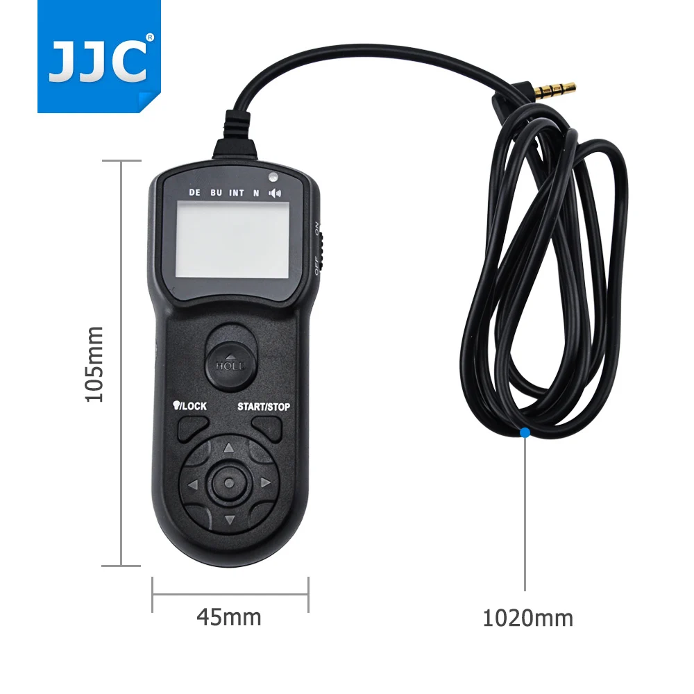 JJC Intervalometer Timer Remote Control Controller Shutter Release for Canon R5 R6 R7 R10 850D 750D 700D 90D 80D 5D Mark II III