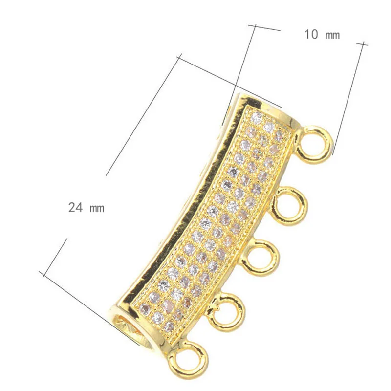 2019 New Fashion Micro Pave Jewelry Shining Zircon Geometric Tubes For Jewelry Making Diy Jewelry Beads Wholesale Charms Bijoux