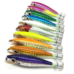 10CM/9.2gLuminous Fishing Shrimp Lure Bait Shrimp Bait Octopus Squid Hook Shrimp Jig Pesca Sinker Carp Fishing Wobbler Balancer