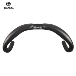 2024 Full Carbon Handlebar Road/Bent Bar Track Sprinter Bar Drop Bar 3K Matte 31.8MM*370/385MM Races Bars Bicycle Parts