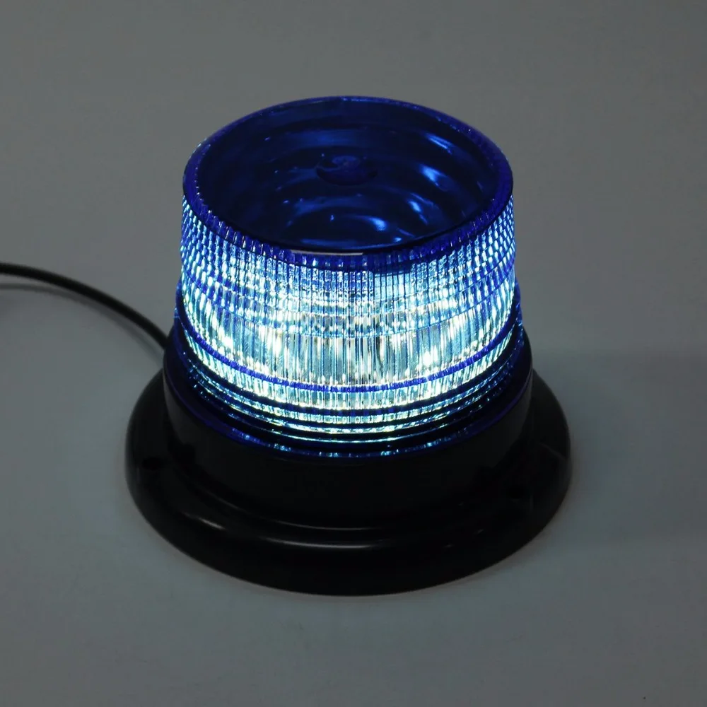 12V-24V LED Flash light Car Truck Magnetic Warning Light Beacon Strobe Emergency Lamp Blue Yellow Red Circular magnetic light