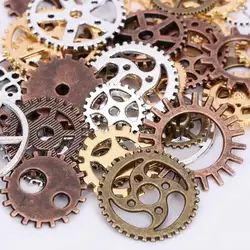 Mixed Vintage Styles Metal Alloy Mechanical Steampunk Cogs & Gears DIY Jewelry Charms Watch Parts Accessories Making Craft Arts