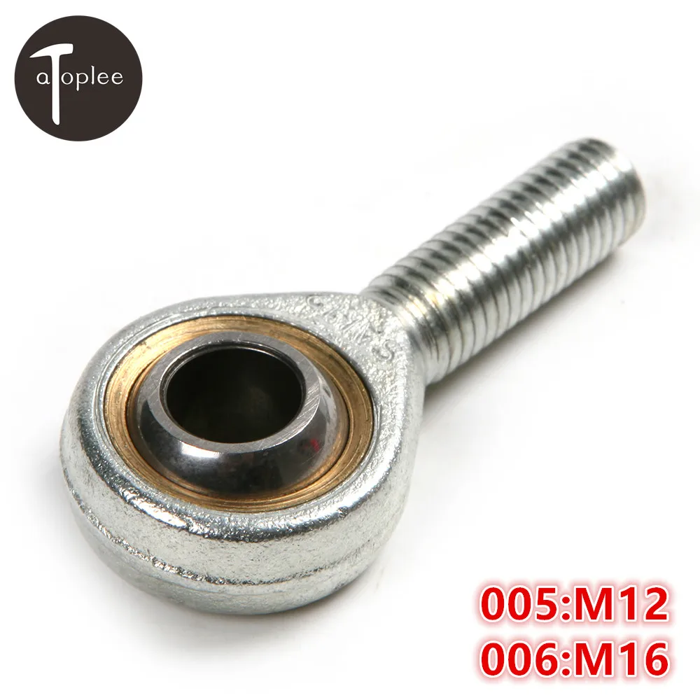 M12/M16 SA12T/K,SA16T/K Oscillating Bearing Male External Left Hand Screw Thread M12 M16 Fish Eye Rod End Joint Ball Bearing