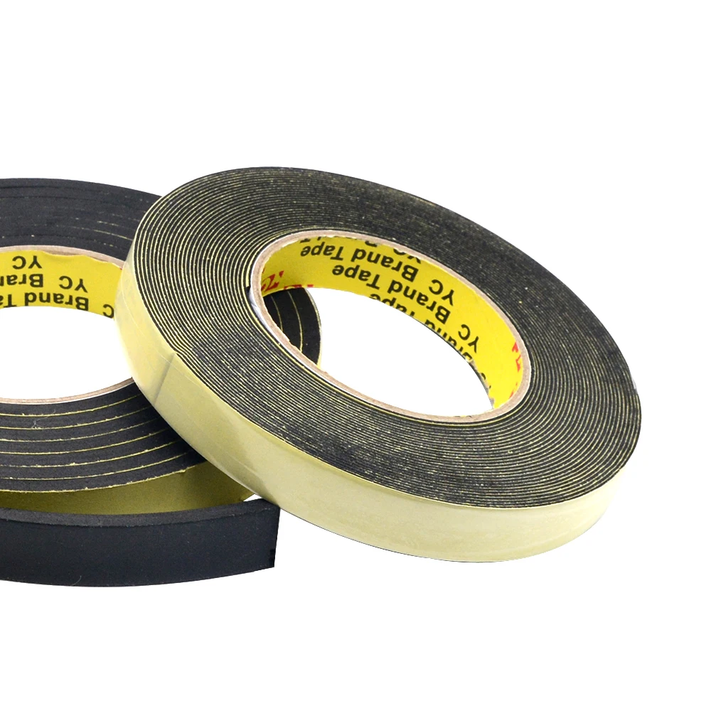 5M X 10Mm X 3Mm/3M 10M Enkelzijdige Zelfklevende Waterdichte Tochtstrips Schuim spons Rubber Strip Tape Voor Raam Deurafdichting Strip