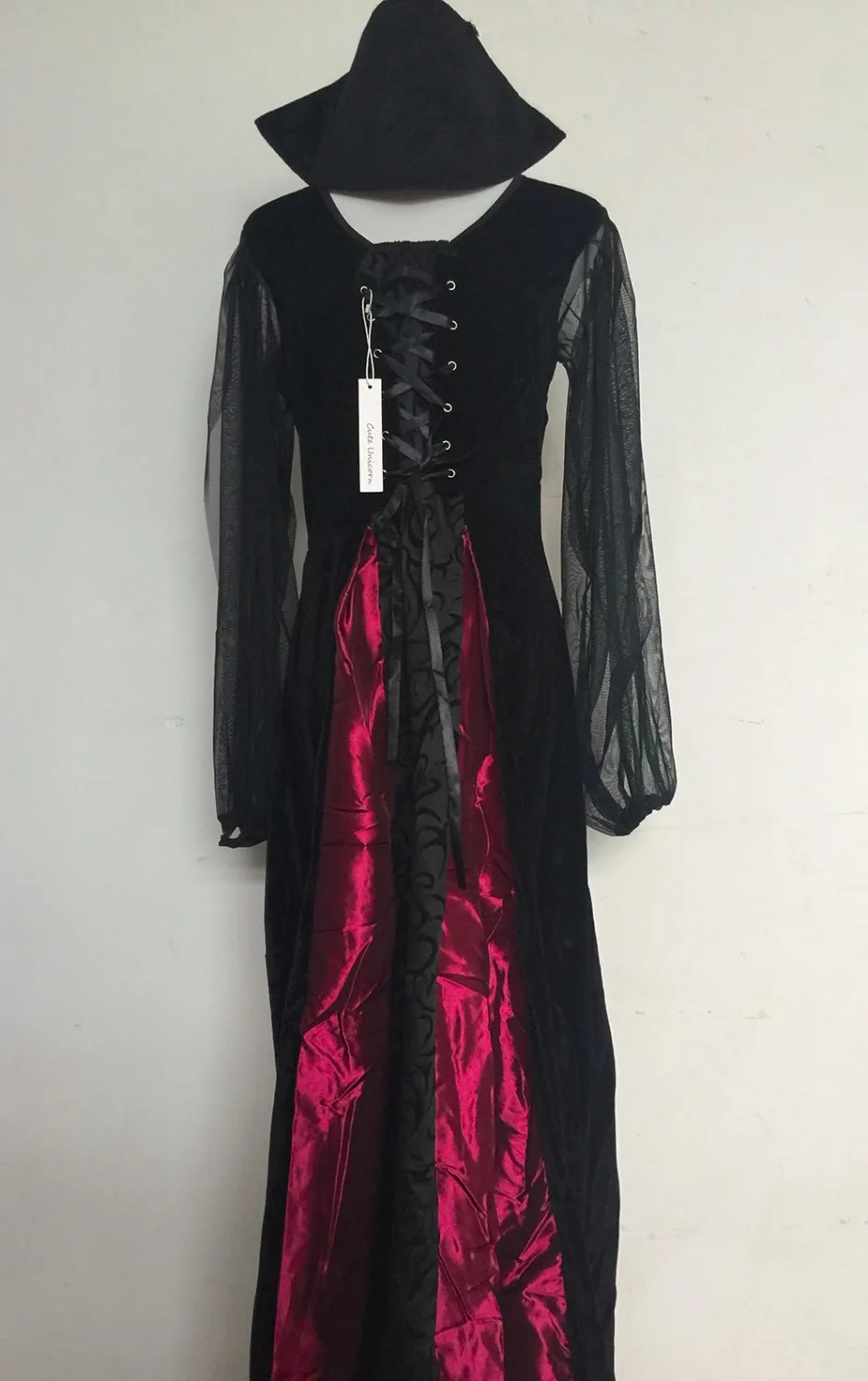 Women Halloween Cosplay Costume adult long Dress witch Gothic queen vampire Role Play Costumes Medieval Ball Gowns Girls Outfit