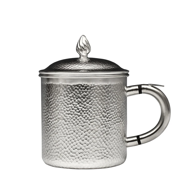 Pure Silver Series Silver Cup Tea Cup 999 Pure Silver Mark Cup Pure Handmade Pure Silver  Household Heat insulation cup Tea set