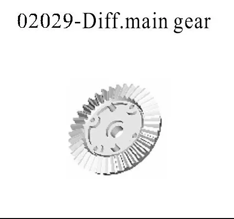 HSP part 02029 Differential Big Steel Gear x1P For 1/10th RC Buggy Car Truck 94103/ 94107/ 94111/ 94112