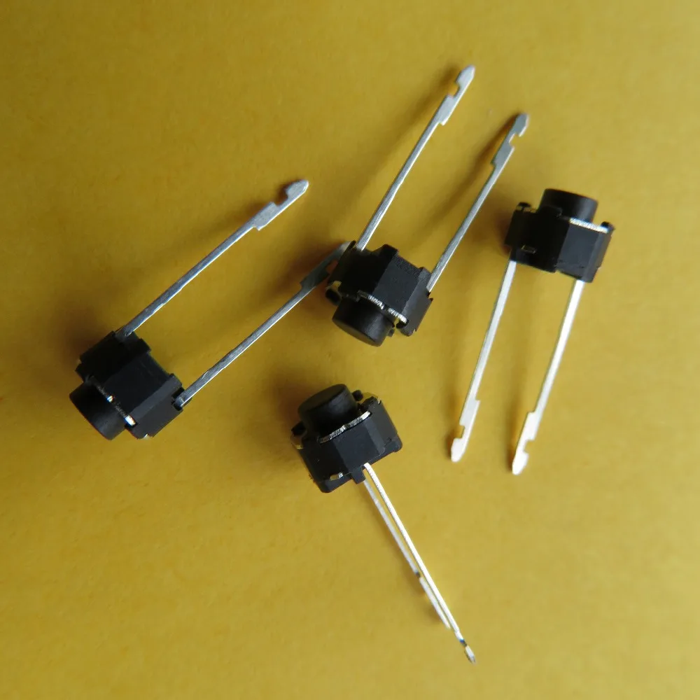 10Pcs/lot 6x6x5mm DIP 2pins Micro Push Button Tactile Tact Electronic Switch drucktaster Taster schalter druckschalter long legs