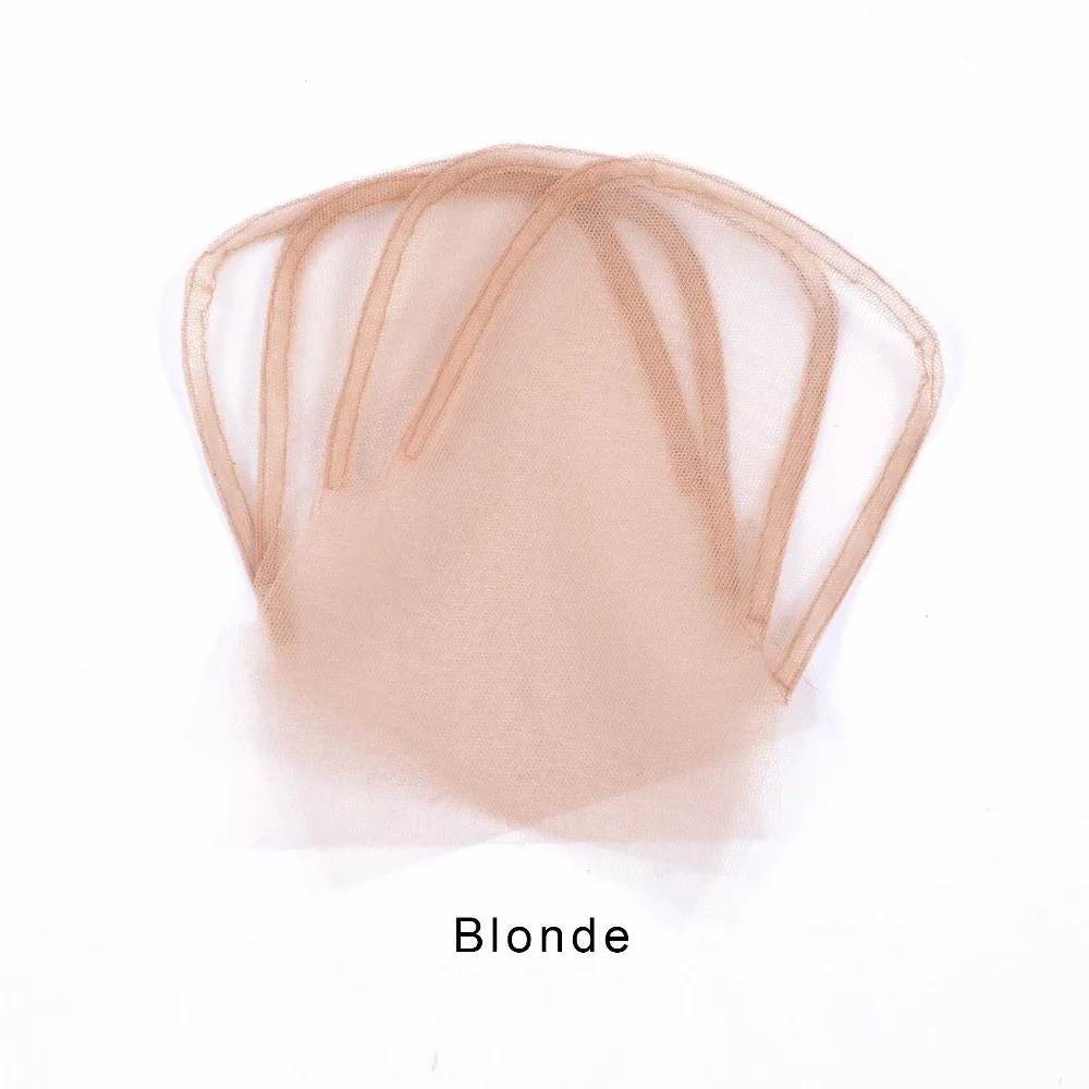 Lace Closure Frontal Base 4x4 Inch Swiss Lace Wig Caps for Making Closure 1Pc/Lot 4 Colors Optional