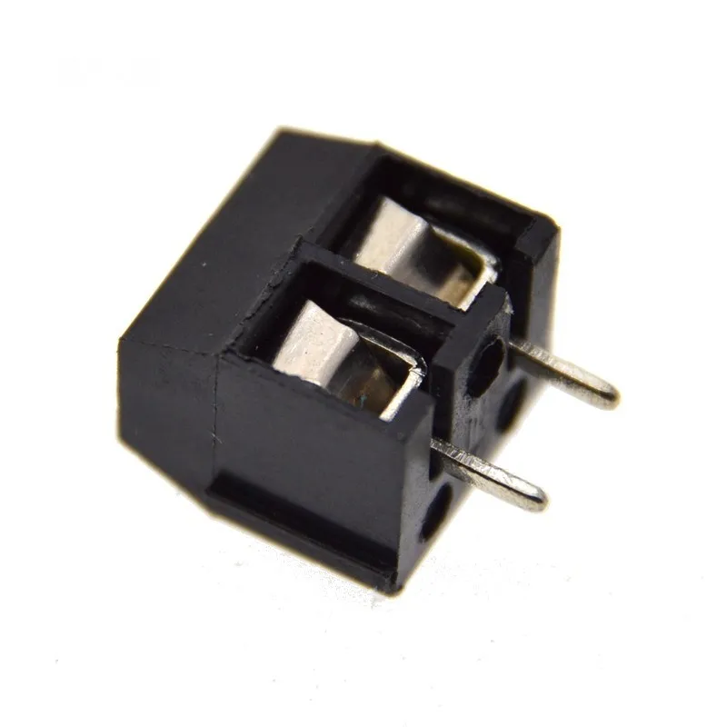 20PCS/LOT KF301-2P KF301-5.0-2P KF301 Screw 2Pin 5.0mm Straight Pin PCB Screw Block black