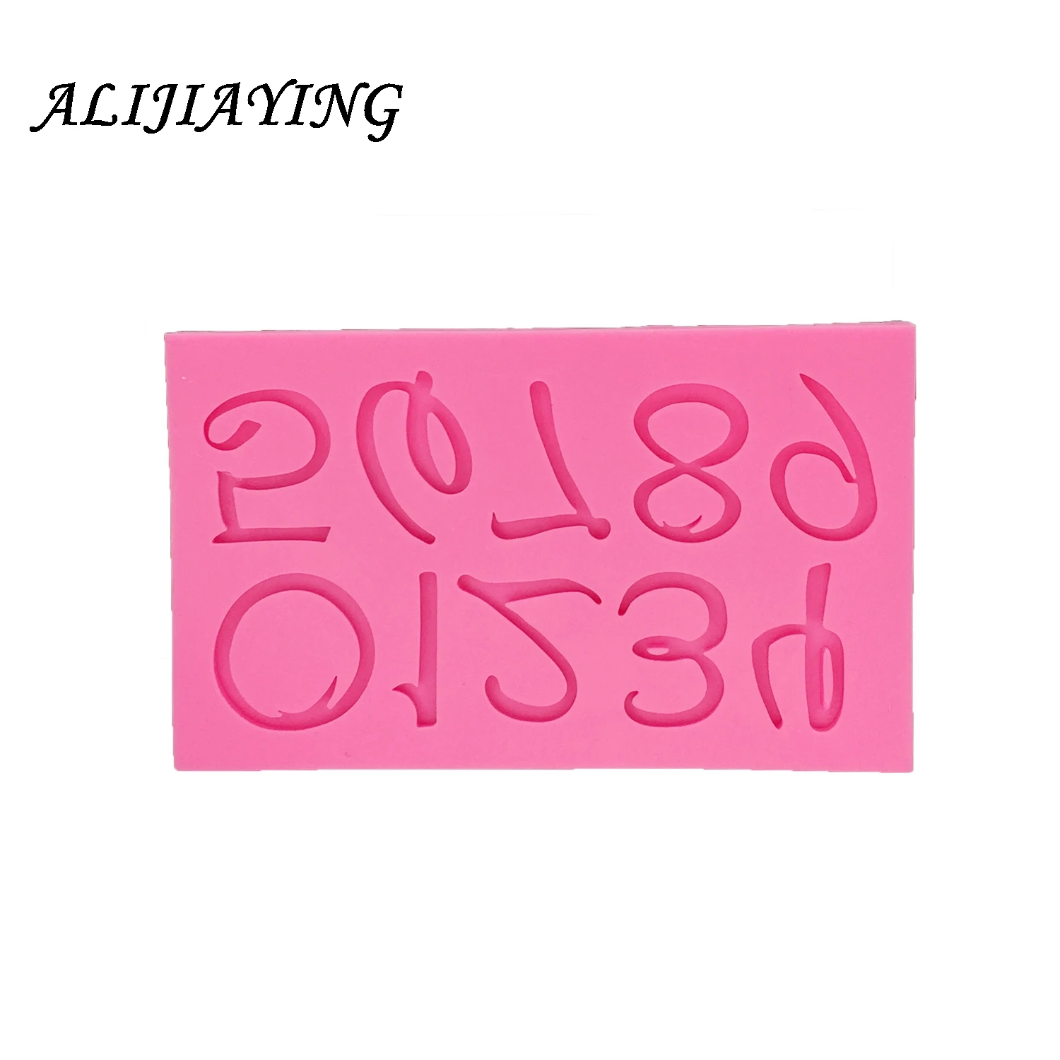 DIY Letter and number Silicone Mold Fondant digital Cake Decorating Tools dessert Sugarcraft Chocolate supply D1273