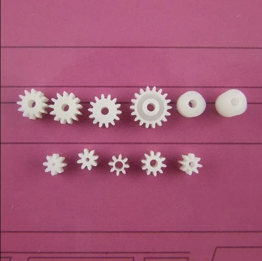 11pcs K002B Plastic 9 Motor Axis Gear Set 2 Worm Gear Wear-resisting DIY Toy Car Parts  Sell At A Loss USA Belarus Ukraine